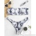 ZAFUL Women Bandeau Bikini Set Strapless Bikini Padded Swimwear Swimsuit for Women B White B07N78H7XQ